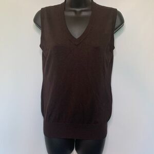 Cielo Brown Sleeveless Vest